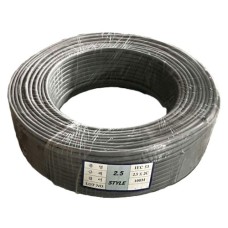 Цахилгааны утас саарал 2.5x2.5 100м /Солонгос/